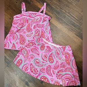 Pink Paisley Women's Swim Set